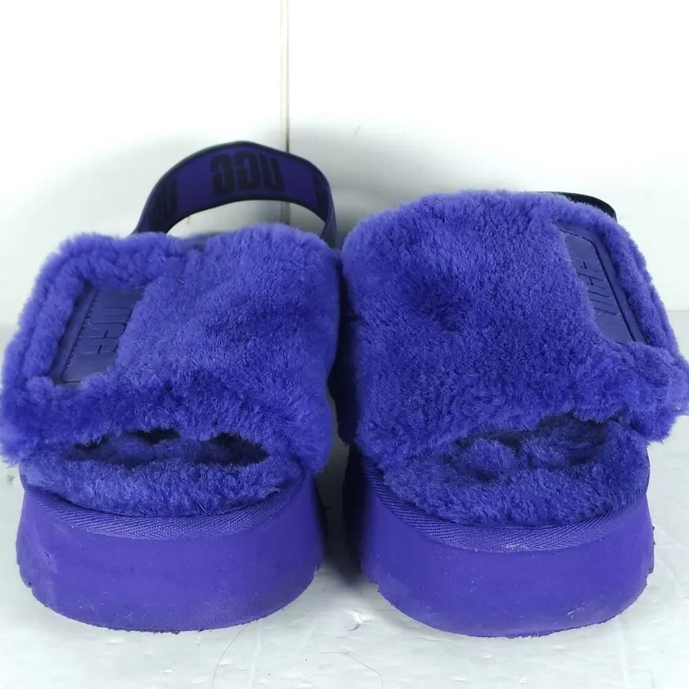 UGG Women's Disco US9 Violet Night Platform Shearling Slide Slippers - Picture 5 of 16